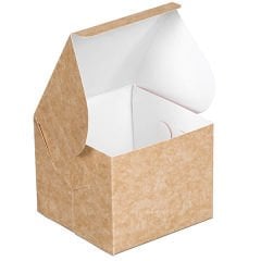 Kraft Karton Turta Kutusu 12x12x10 cm