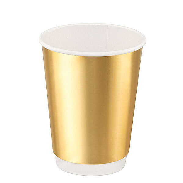 14 oz Altın Double Wall Karton Bardak