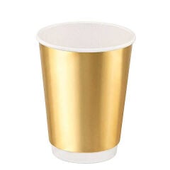14 oz Altın Double Wall Karton Bardak