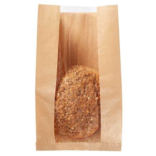 Pencereli Kraft Kese Kağıdı 25x40x6 cm