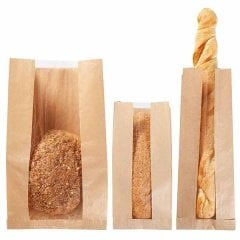 Pencereli Kraft Kese Kağıdı 25x40x6 cm