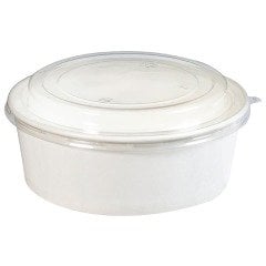 Arnes Beyaz Karton Salata Kasesi 1100 cc