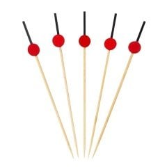 Kırmızı Davul Bambu Kürdan 12 cm