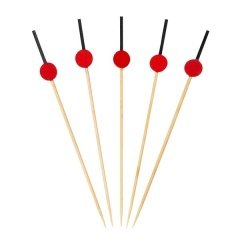 Kırmızı Davul Bambu Kürdan 12 cm