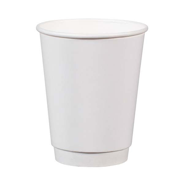 14 oz Beyaz Double Wall Karton Bardak